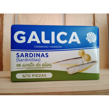 SARDINAS ACEITE OLIVA 6/10 GALICA