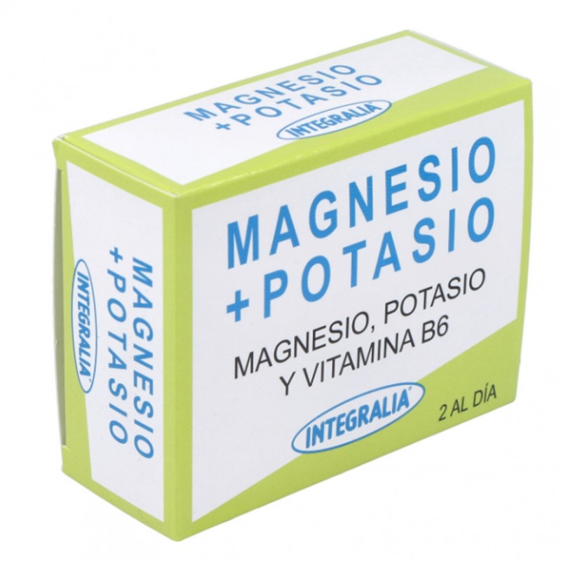 MAGNESIO + POTASIO Y VITAMINTA B6 60 caps. INTEGRALIA