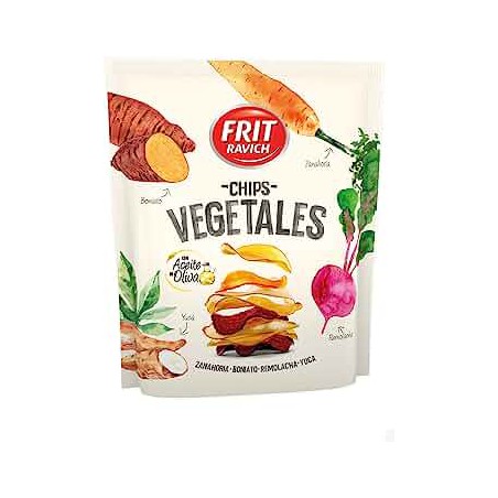 CHIPS VEGETALES ACEITE OLIVA 70GR FRIT RAVICH