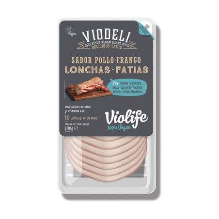 LONCHAS VEGANAS SABOR POLLO 100GR VIODELI