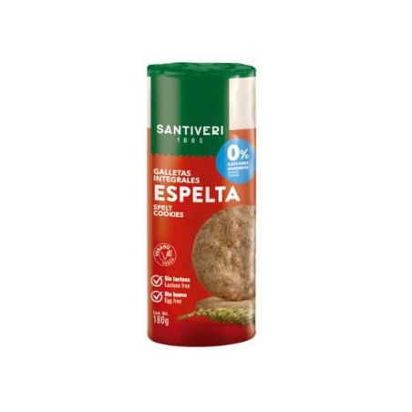 GALLETAS INTEGRALES ESPELTA 0% AZUCARES SANTIVERI