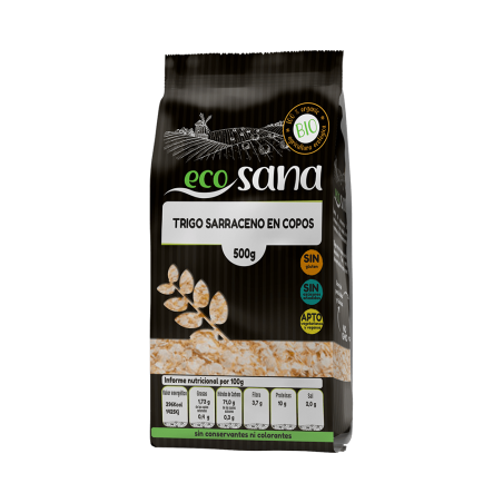 COPOS DE TRIGO SARRACENO BIO 500GR ECOSANA