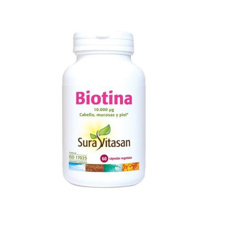 BIOTINA 10000 60 CAPS. SURA VITASAN